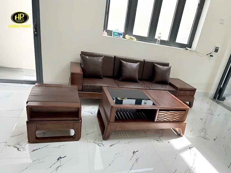 ghế sofa gỗ sồi hs-23