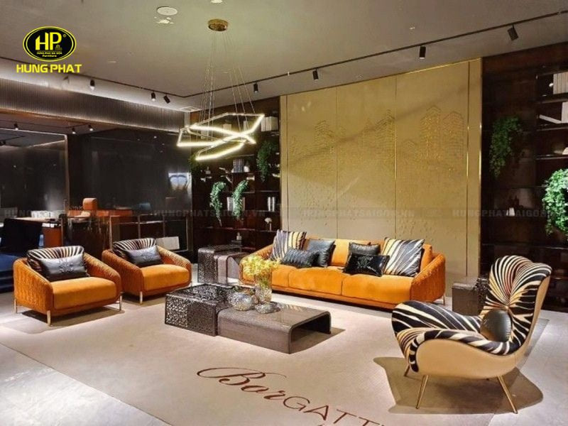 ghế sofa phòng khách cao cấp sang trọng k-980