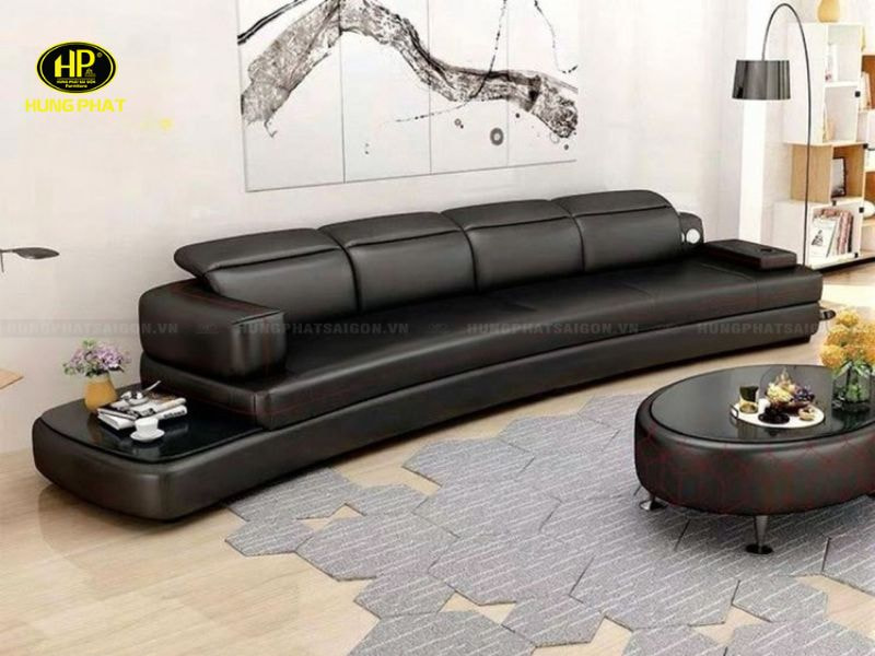 sofa băng da phòng khách h-98