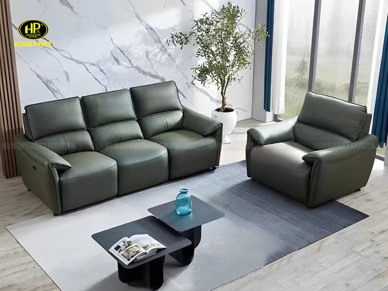sofa da bò nhập khẩu hiện đại nk-1102