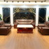 sofa da văn phòng hiện đại s-116