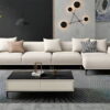 sofa góc l phòng khách sang trọng h-314