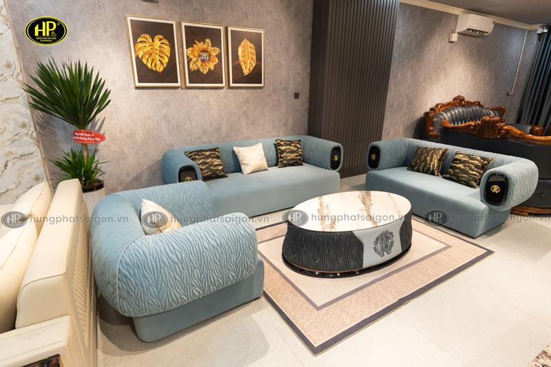 Trọn bộ sofa phòng khách cao cấp nhập khẩu TA-1410