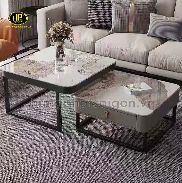 Bàn Sofa Đôi Mặt Vuông Hiện Đại BT-831