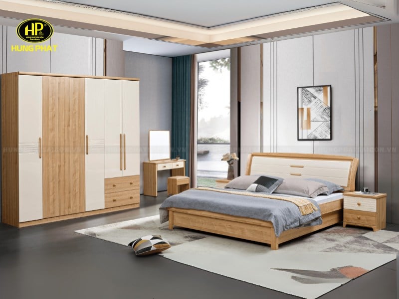 combo giường tủ phòng ngủ hiện đại tp-2516