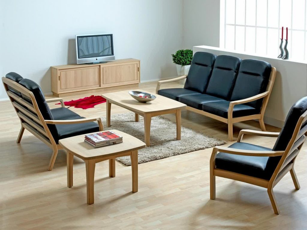 Sofa gỗ công nghiệp bộ 1+2+3