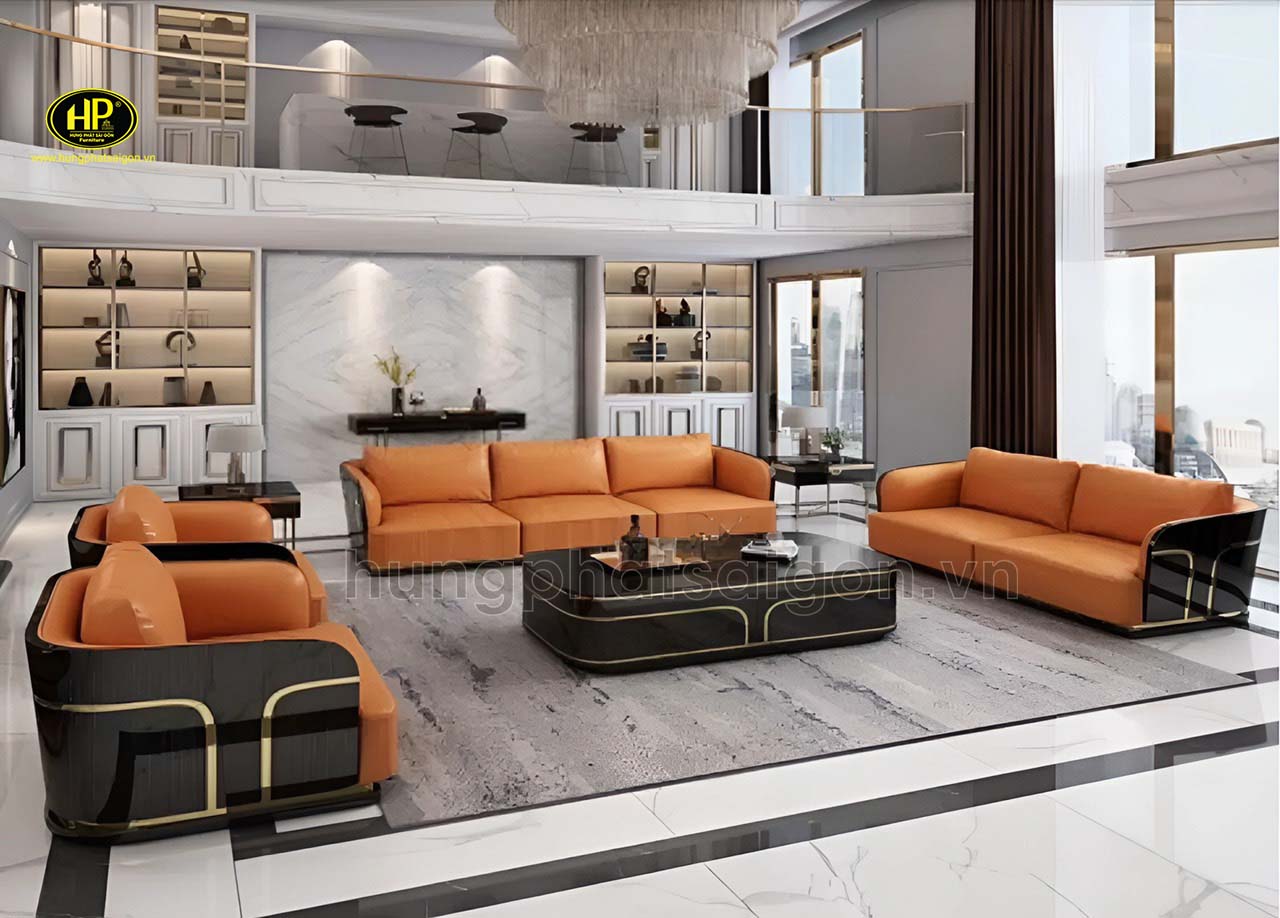 Bộ Sofa Da Bò Nhập Khẩu Cao Cấp TA-101