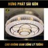 Đèn quạt trần pha lê hiện đại 6603