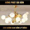 Đèn quật trần pha lê trang trí phòng khách 8842-8