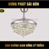 Đèn chùm quạt trần hiện đại 8663