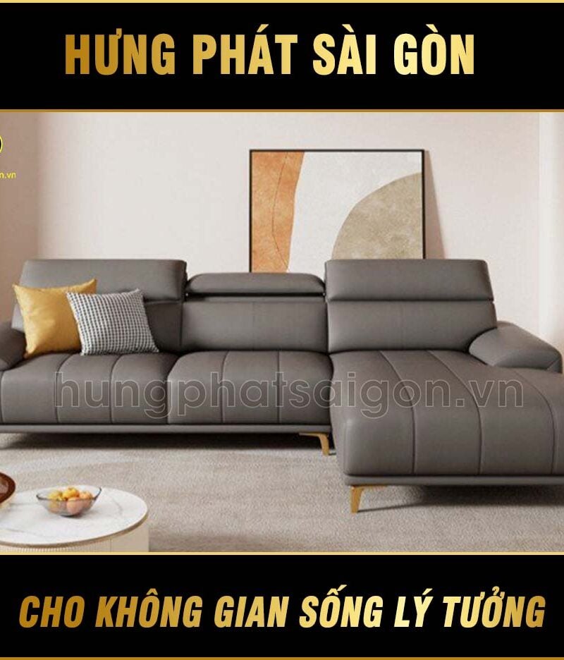 ghế sofa da góc L hiện đại HD-108