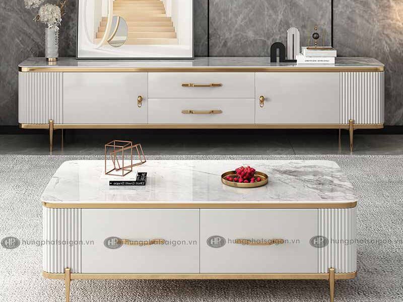 Bàn Sofa Mặt Đá Cao Cấp 368