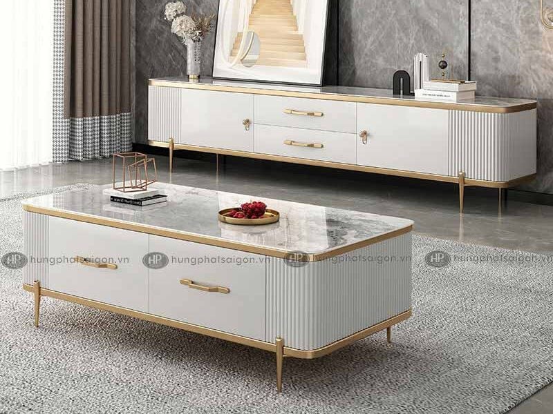 Bàn Sofa Mặt Đá Hiện Đại 368