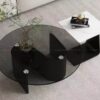 bàn sofa mặt kính phòng khách nhập khẩu f-145