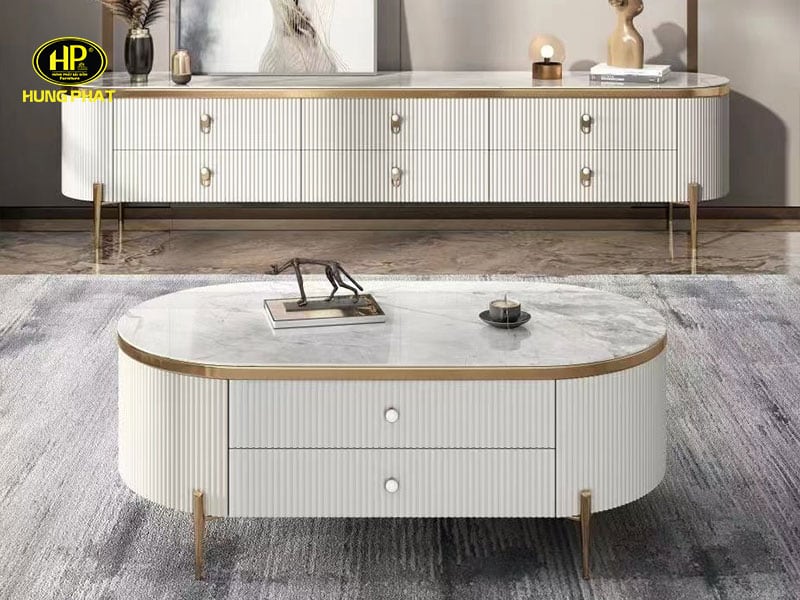 bàn trà mặt đá tự nhiên cao cấp 3659