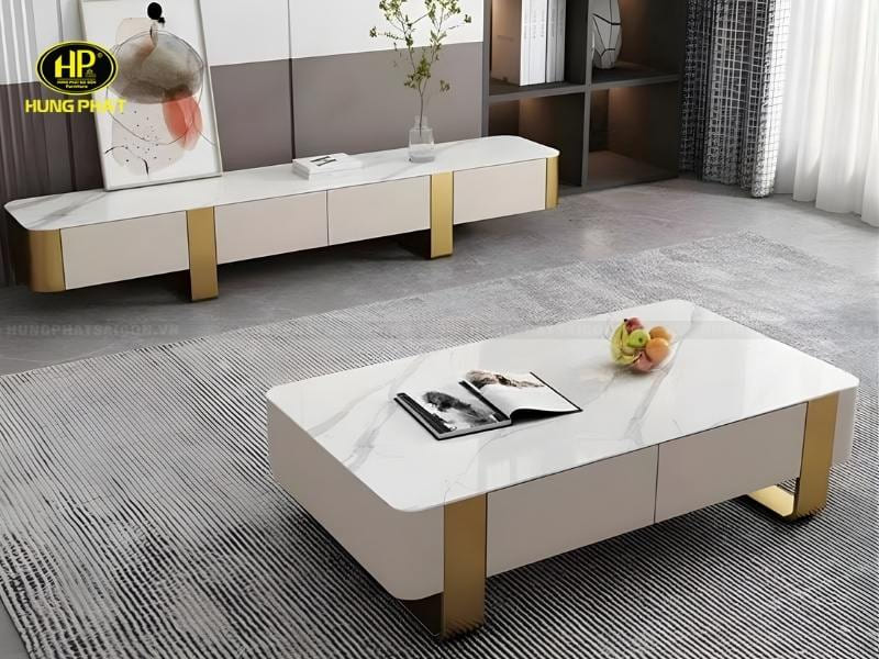 kệ tivi mặt đá phòng khách hiện đại nhập khẩu kt-3009