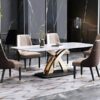 mẫu bàn ăn 4 ghế cao cấp sang trọng ba-1186
