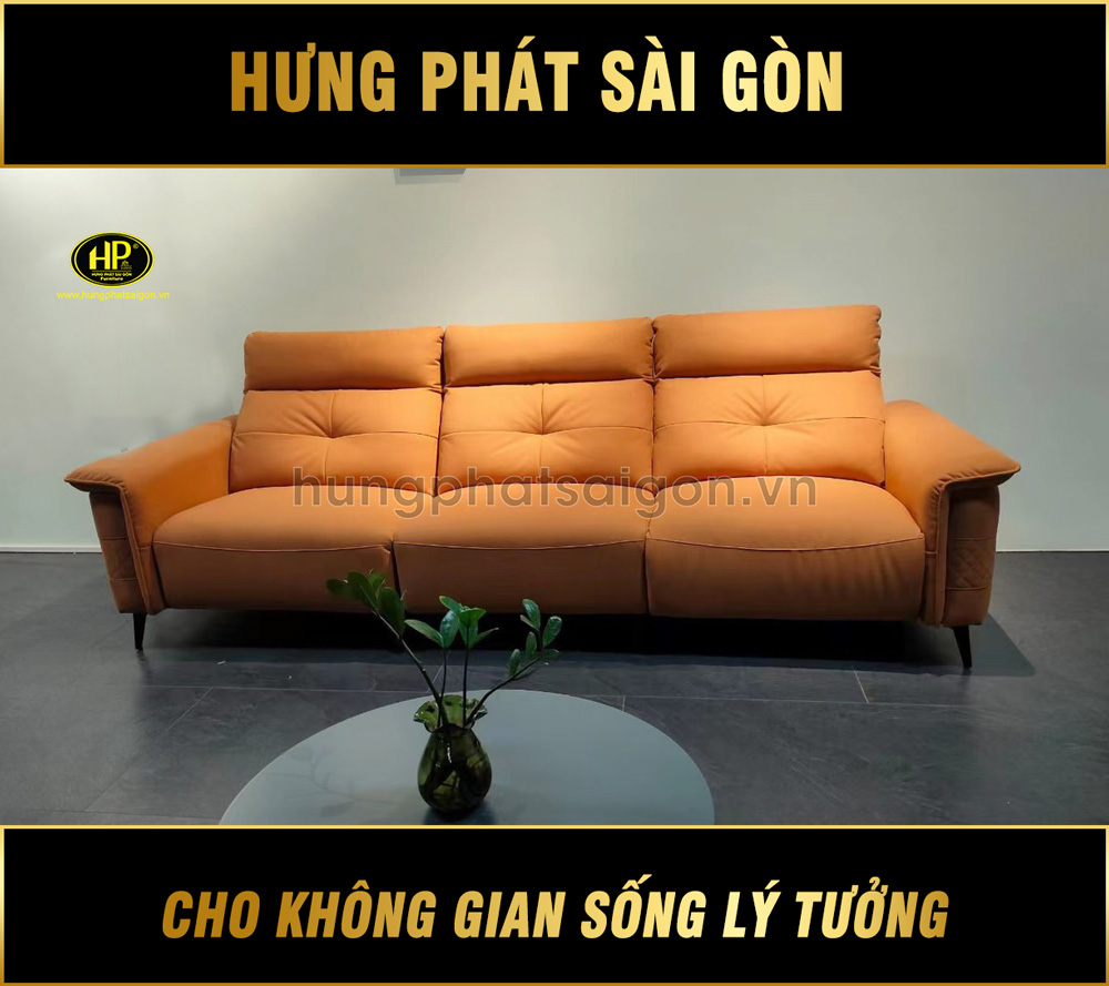 Sofa Thư Giản Chỉnh Điện Da Bò Mùa Cam Y28C