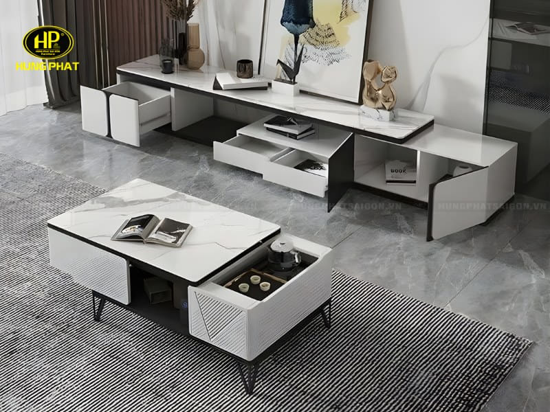 mẫu bàn trà thông minh đa chức năng 801