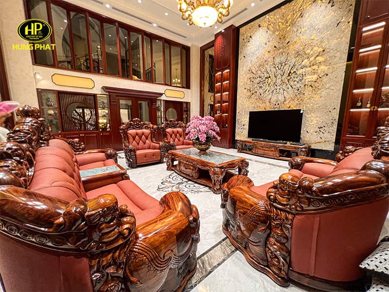 bàn giao bộ sofa 8009 bàn ăn ba-a29