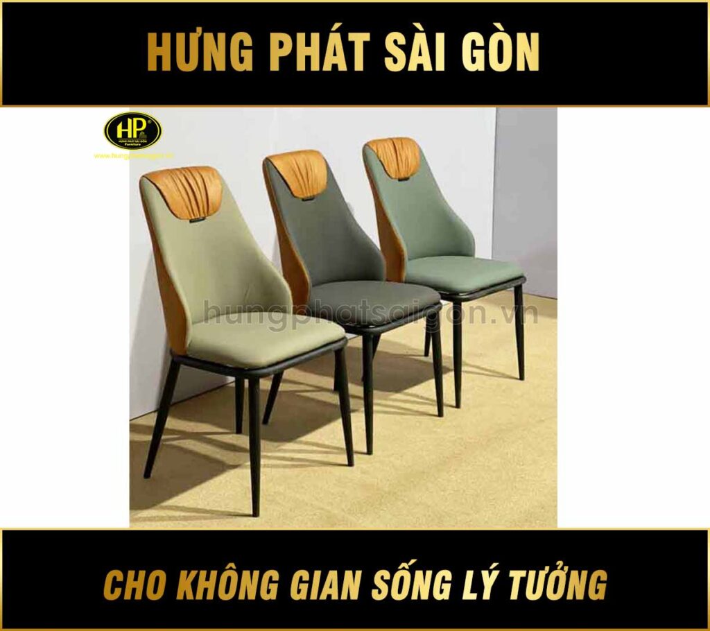 ghế ăn phòng bếp bọc da hiện đại gh-15