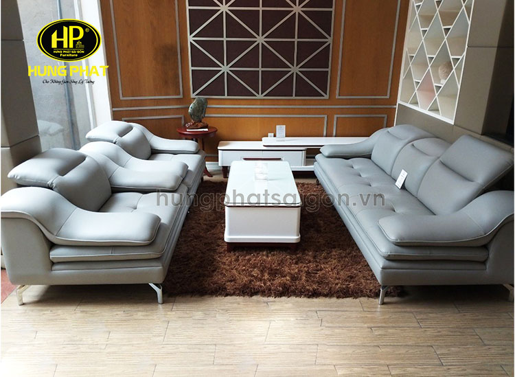 Ghế sofa da phòng khách sang trọng HBD-02