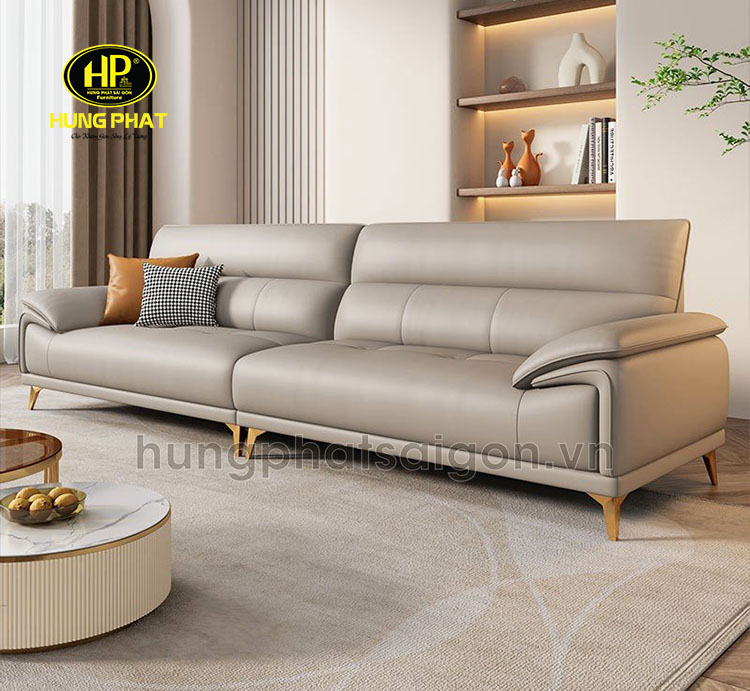 sofa da hiện đại phòng khách h-19