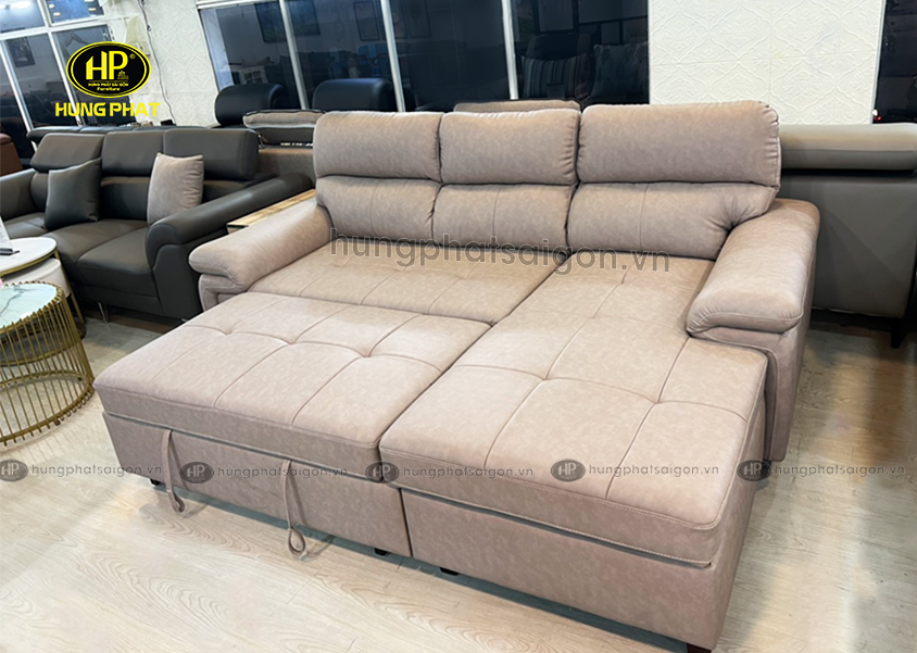 Sofa giường màu nâu hiện đại G-11