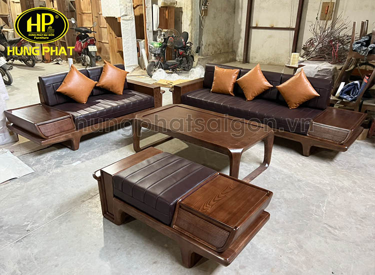 sofa gỗ sồi cao cấpH-120