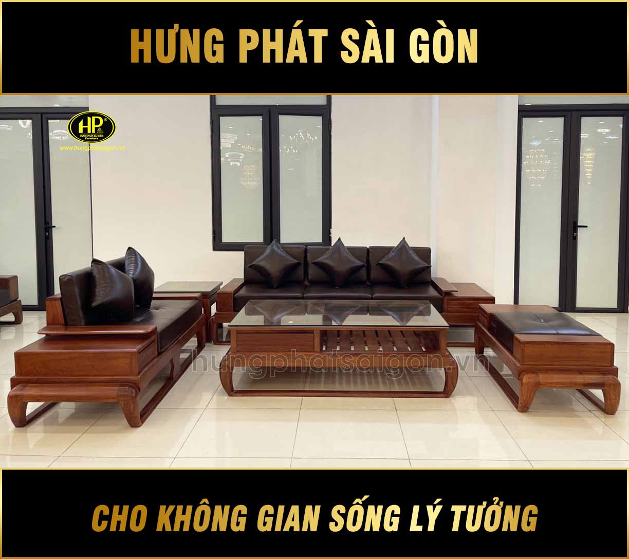 sofa gỗ hương cao cấp HH-46