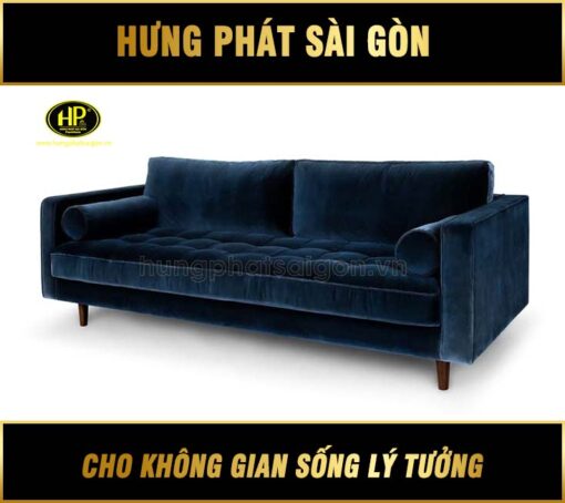 ghế sofa nhung decor phòng khách H-76
