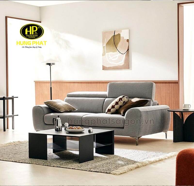 mẫu bàn ghế sofa vải phòng khách h-12