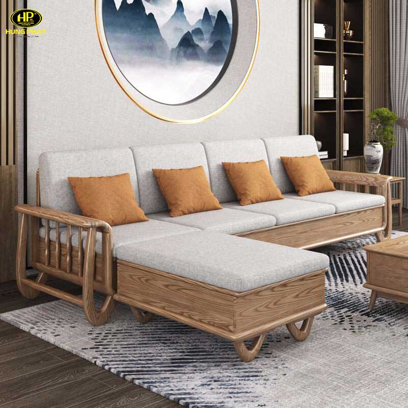 sofa gỗ hình chữ l
