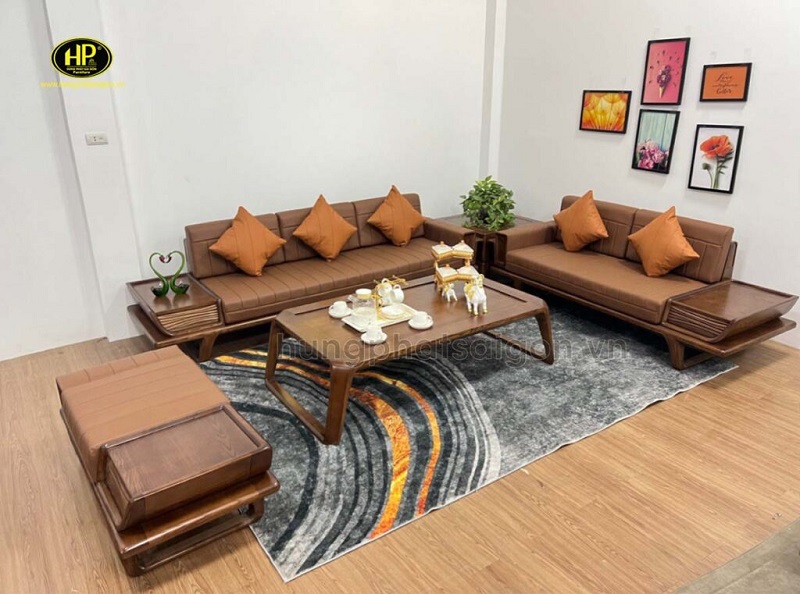 sofa gỗ sồi nhập khẩu nga
