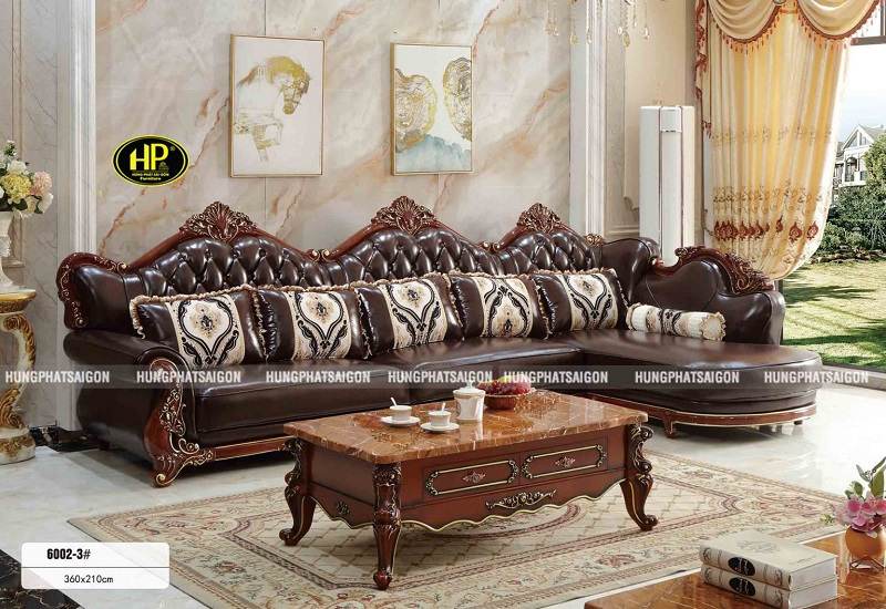 sofa tân cổ điển góc L TP-6002-3