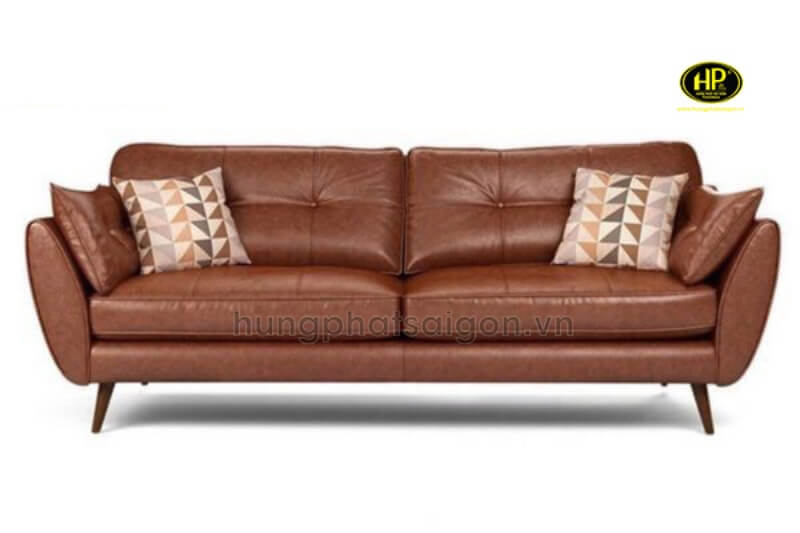 sofa văng da hiện đại h-249