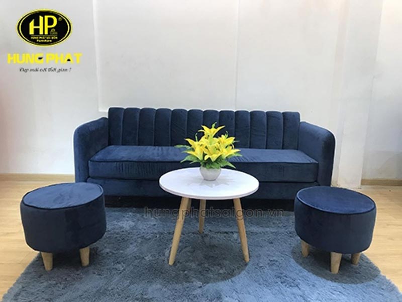 Sofa văng thuyền vải nhung h180