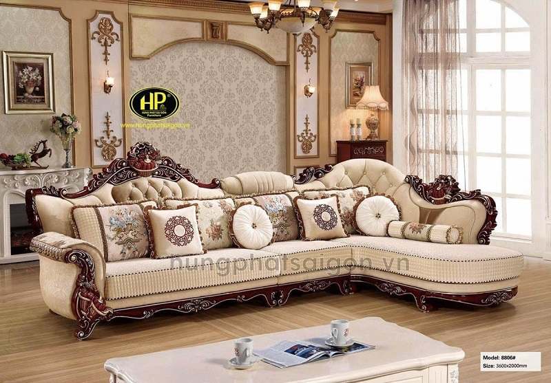 sofa vintage vải nỉ