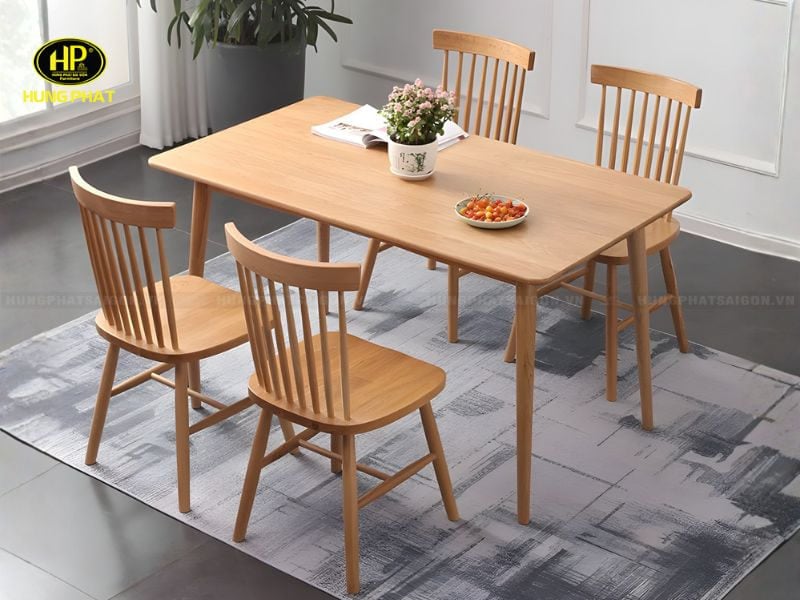 bàn ăn 4 ghế gỗ tự nhiên ba-28