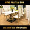 bàn ghế ăn mạ vàng hoàng gia BA-22