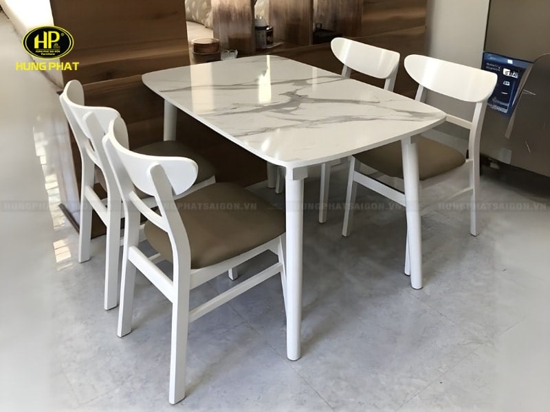 bộ bàn ăn 4 ghế giá rẻ ba-29