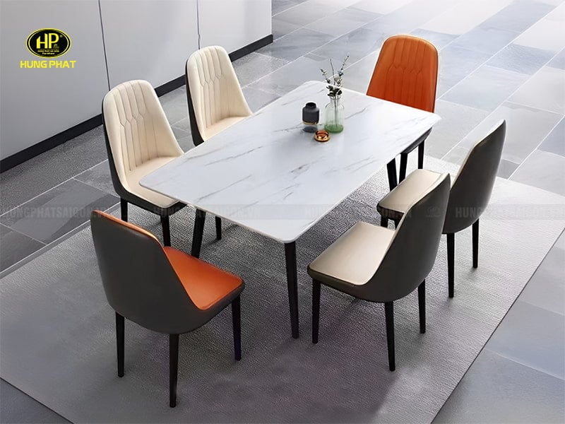 bộ bàn ăn 6 ghế hiện đại ba-688
