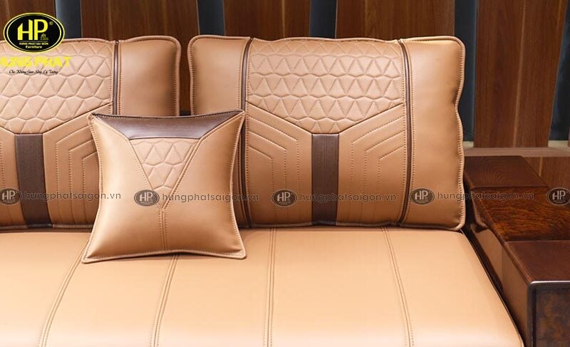 bộ sofa gỗ sồi phòng khách lớn HS-994C