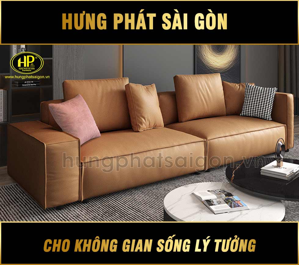 sofa băng da H-90