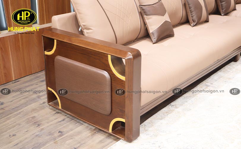 Ghế sofa gỗ góc L phòng khách HS-885A 