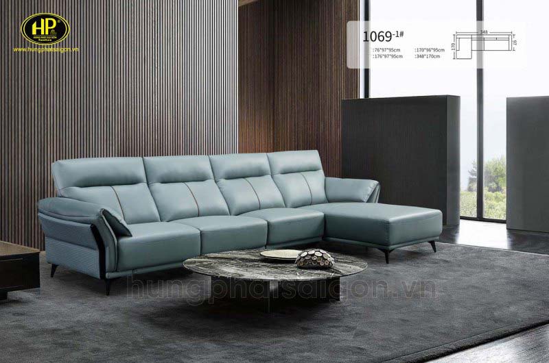 Ghế sofa màu xám xanh at-1069