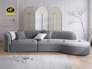 Sofa cong vải phòng khách H-87