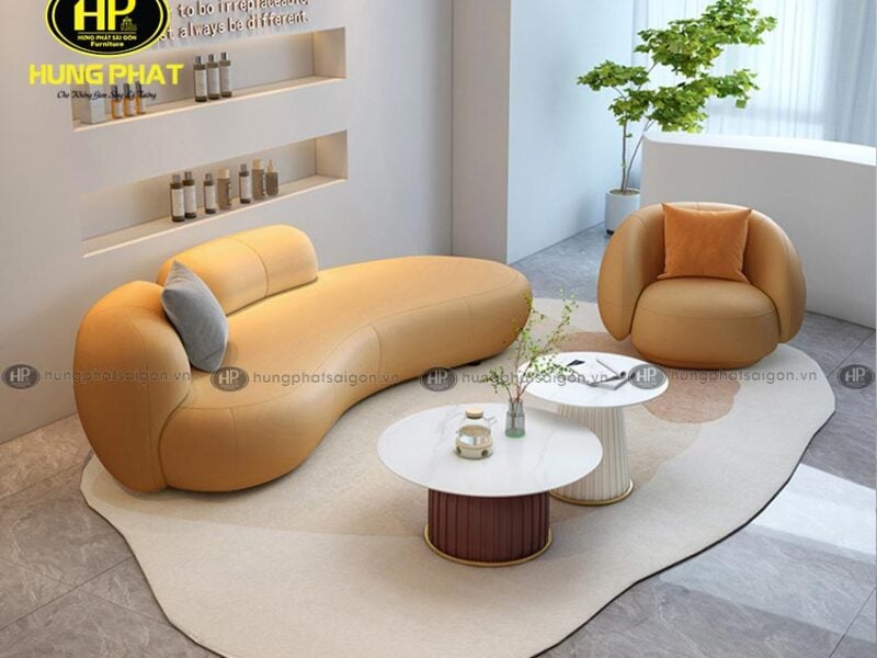 sofa băng cong hàn quốc hiện đại H-83