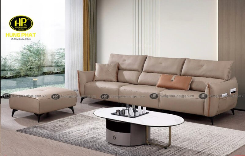 sofa da hiện đại sang trọng AT-2312