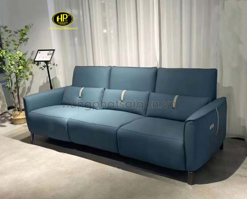 sofa da xám xanh nhập khẩu cao cấp nk-1111